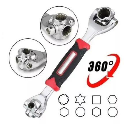 Llave Universal inglesa 48 en 1 con Giro 360º
