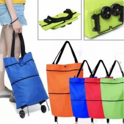 BOLSA PLEGABLE TIPO CARRITO COMPRAS
