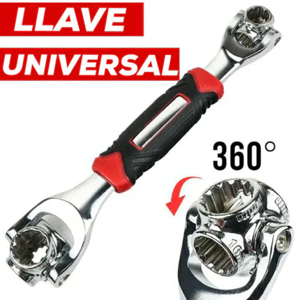 Llave Universal inglesa 48 en 1 con Giro 360º