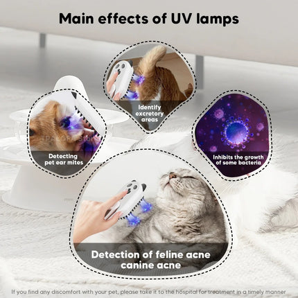 Cepillo a Vapor para Mascotas 4 en 1 – Limpieza, Masaje y Esterilización UV