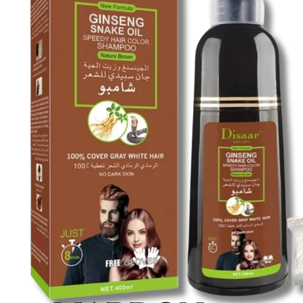 💆🏻‍♀️Shampoo Tinte Colorante - Cubre Canas al Instante