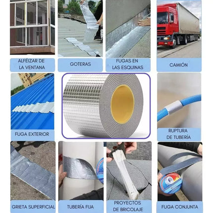 🔹 Cinta Impermeable – Sellado Fuerte y Duradero