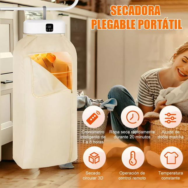 Secadora Portátil Plegable Wappi - Comodidad y Secado en un Solo Paso