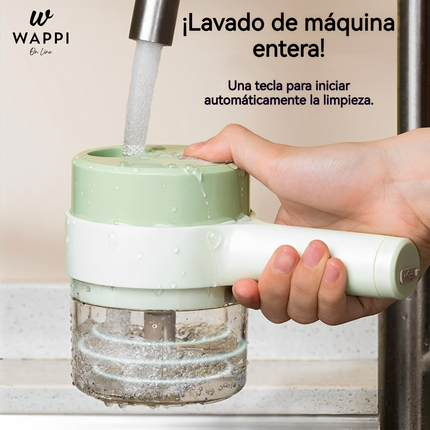 🧄Mini Picadora Eléctrica 3 en 1 - Corta sin esfuerzo, cocina sin límites.