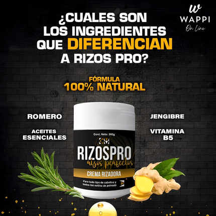 🌀RizosPro con Argán – Rizos Definidos, Suaves y Sin Frizz