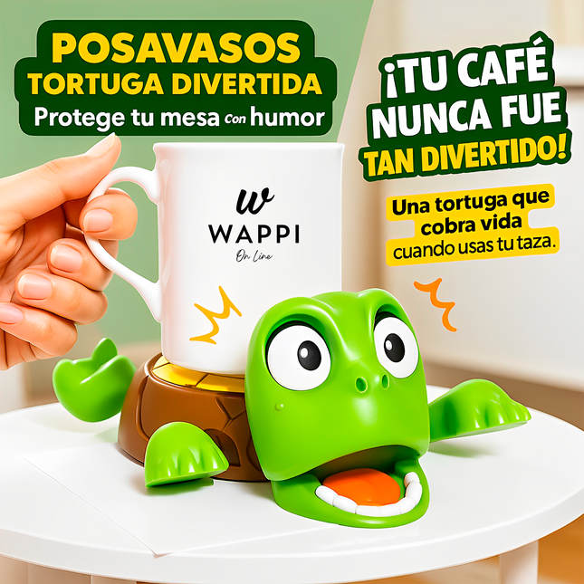 🐢 Posavasos Divertido en Forma de Tortuga – ¡Un toque de humor para tu mesa!