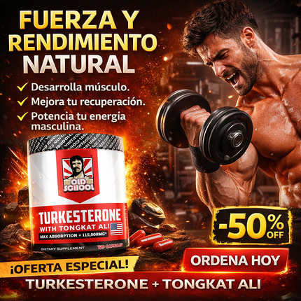 Turkesterone + Tongkat Ali – Fuerza, Rendimiento y Recuperación Natural