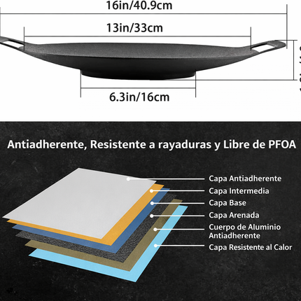 Sartén Parrilla Coreana Antiadherente 13”