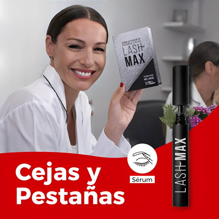 LashMax Serum Crecimiento Pestañas y Cejas | Triplica tu Volumen Natural en 4 Semanas
