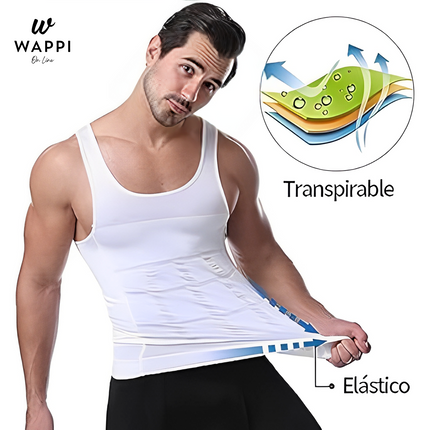 😎Camiseta Reductora Masculina 2X1 – Estilo y Confianza al Instante