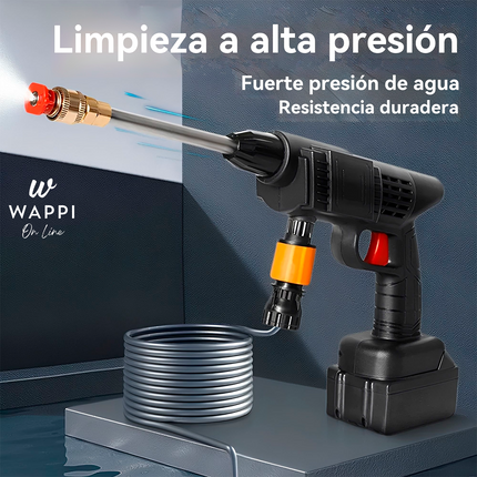 💦Combo Hidrolavadora Portátil 2 Baterías 98V - Con accesorios + Mini Aspiradora de Regalo🚗🎁