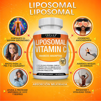 Vitamina C Liposomal 2100 mg – Alta Absorción Diaria