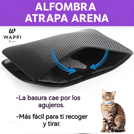 Alfombra Atrapa Arena para Gatos - Tu Hogar Sin Arena