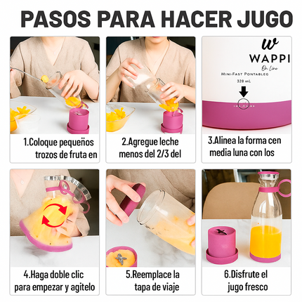 Mini Licuadora Portátil USB – Batidos al Instante
