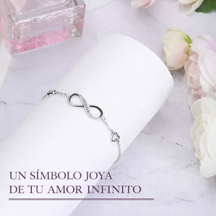 Pulsera Tobillera Infinito de Plata 925 – Amor Eterno