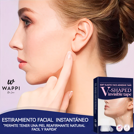 👑Cintas Faciales Lifting Invisible – Efecto Instantáneo y Natural