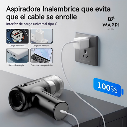 🚗Mini Aspiradora Portátil 3 en 1 TurboClean Pocket – Potencia y Comodidad en tu Mano