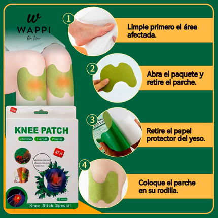 🦵Parches Antiinflamatorios para Rodilla – Pack x10 | Alivio y Comodidad Todo el Día
