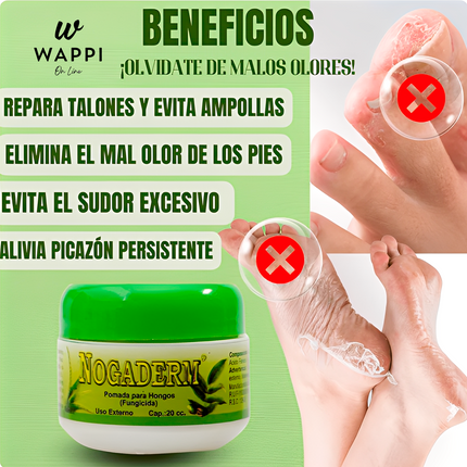 💧Nogaderm® Gotas + Crema – Tratamiento antifúngico completo para pies y uñas