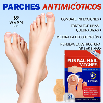 💅Parches Reparadores para Uñas con Hongos (Pack 21)
