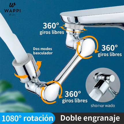 💧Extensor de Grifo 360° – Agua sin esfuerzo, ahorro y comodidad total
