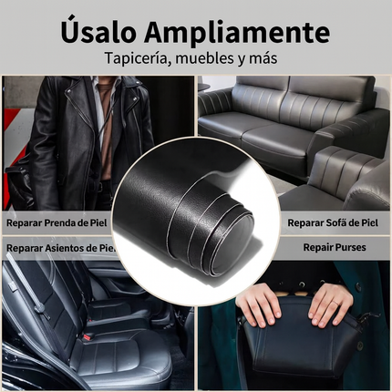 ReparaFácil™ Cuero Autoadhesivo Premium - La forma más simple de devolverle vida a tus muebles y accesorios de cuero.