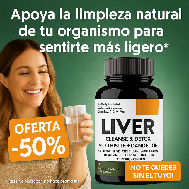 Liver Cleanse Détox – Limpia tu hígado de forma natural - Apoyo Natural para tu Bienestar Interno