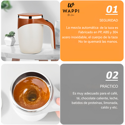 Taza Batidora Magnética USB 380ml  – Mezcla tus bebidas al instante