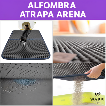 Alfombra Atrapa Arena para Gatos - Tu Hogar Sin Arena
