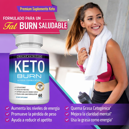 Toplux Keto Burn – Apoyo Cetogénico Natural para Energía y Control Diario