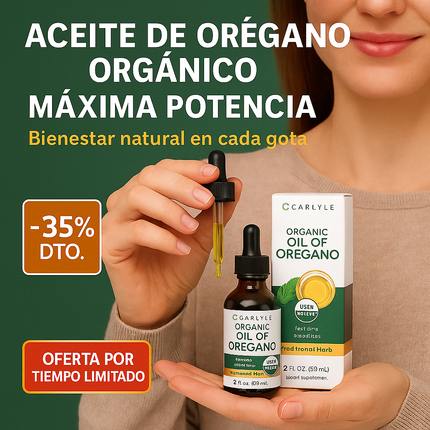 ⭐ Aceite de Orégano Orgánico Máxima Potencia – Bienestar Natural en Cada Gota