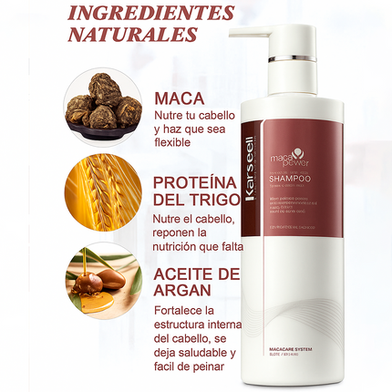 ✨Combo Karseell: Shampoo + Botox + Aceite de Argan - Reparación Profunda y Brillo Profesional