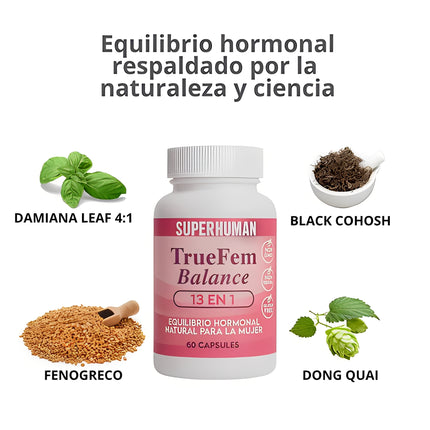 True Fem Vitamin | Multivitamínico 13 en 1 para el Equilibrio Femenino