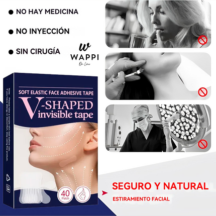 👑Cintas Faciales Lifting Invisible – Efecto Instantáneo y Natural