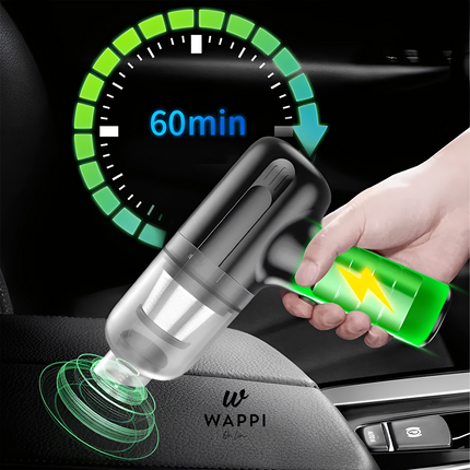 🚗Mini Aspiradora Portátil 3 en 1 TurboClean Pocket – Potencia y Comodidad en tu Mano