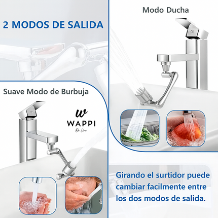 💧Extensor de Grifo 360° – Agua sin esfuerzo, ahorro y comodidad total