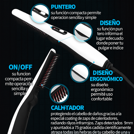 Peinador y Secador Eléctrico 2 en 1 para Barba y Cabello – Look Impecable en Segundos