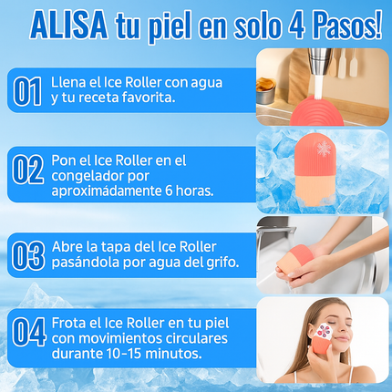 Rodillo de Hielo Facial 3 en 1 – Refresca, Tonifica y Deshincha tu Piel
