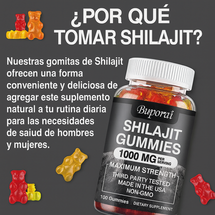 Shilajit Gomitas – Energía Natural para tu Día