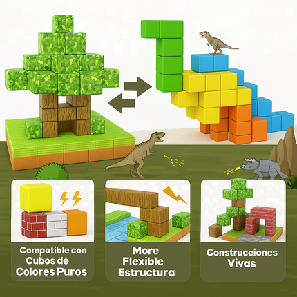 Bloques Magnéticos del Bosque – Creatividad sin Límites en 75 Piezas