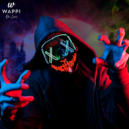 Mascara LED La Purga – Brilla y sorprende en Halloween🎃👻