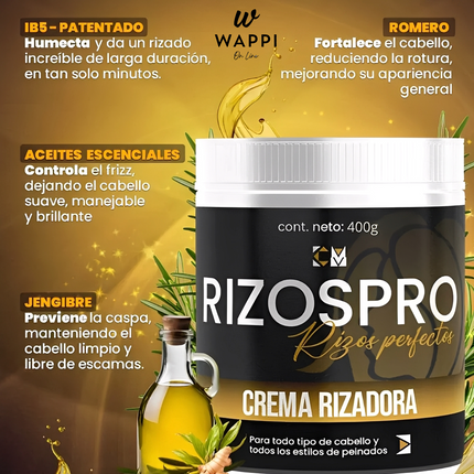 🌀RizosPro con Argán – Rizos Definidos, Suaves y Sin Frizz