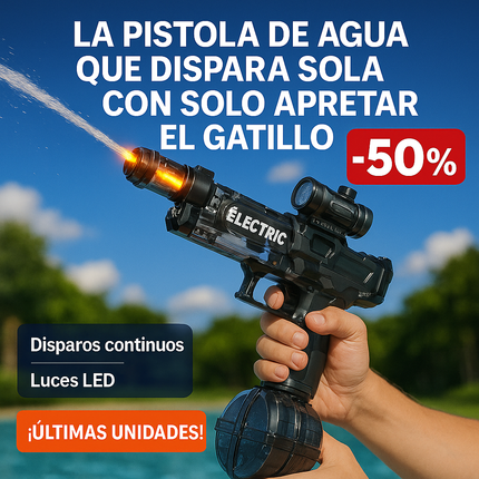 Pistola de Agua Eléctrica LED 2025 – Potencia y Diversión Total