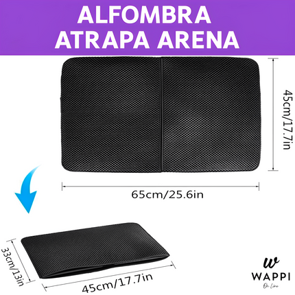 Alfombra Atrapa Arena para Gatos - Tu Hogar Sin Arena