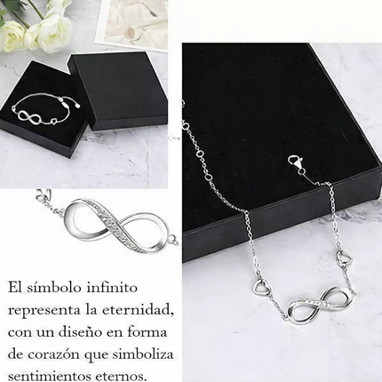 Pulsera Tobillera Infinito de Plata 925 – Amor Eterno