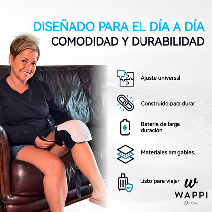 ⚡Masajeador de Rodilla Inalámbrico con Calor y Vibración – Alivio y Bienestar en Minutos