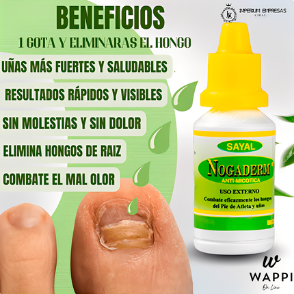 💧Nogaderm® Gotas + Crema – Tratamiento antifúngico completo para pies y uñas