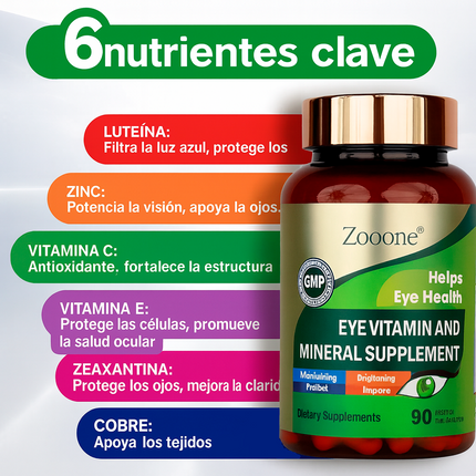 Vitaminas para la Vista con Luteína y Zeaxantina 👁️