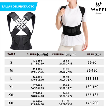 👉 Corrector de Postura Vip Ajustable – Espalda Recta, Vida Saludable
