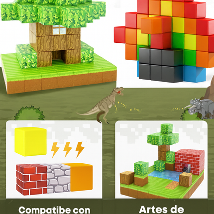 Bloques Magnéticos del Bosque – Creatividad sin Límites en 75 Piezas